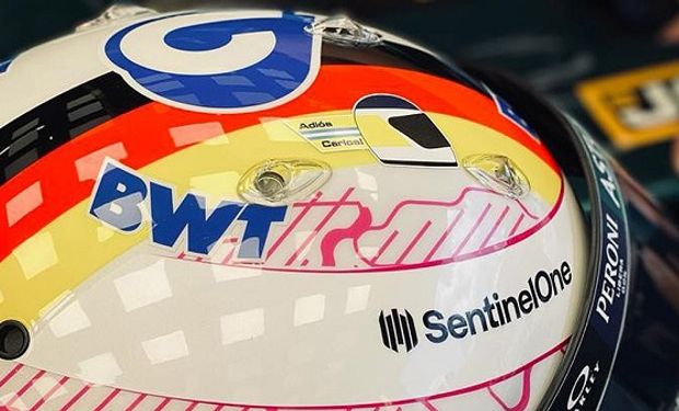 Homenaje a Reutemann: así es el casco de Vettel para  Silverstone