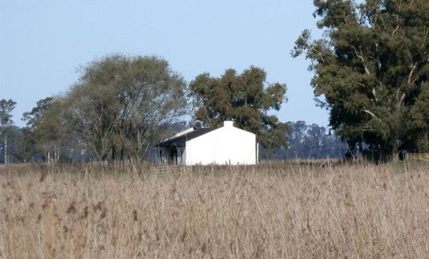 El campo se va despoblando: una casa abandonada en un campo cercano a Carlos Casares.