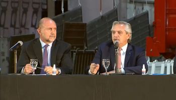 Alberto Fernández visitó una fábrica de maquinaria y se llevó planteos: “No nos gusta la suba de las retenciones”