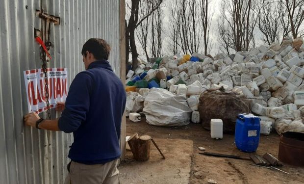 Clausuran un depósito de envases de agroquímicos por falta de medidas de seguridad