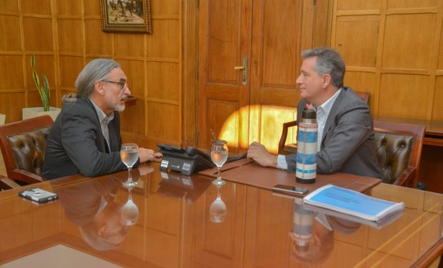 Basterra y Etchevehere en el ministerio.