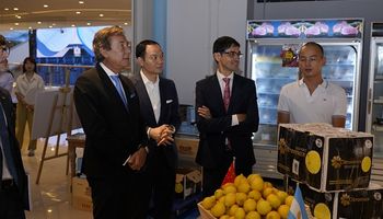 Llegaron los limones a China: así fue la recepción oficial