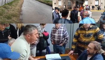 Hartazgo: productores quemaron gomas y expresaron su furia por la inundación que hace meses afecta a miles de hectáreas