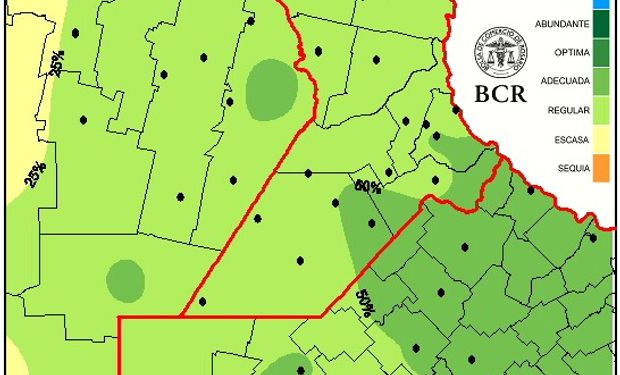 Reservas de agua para pradera permanente al 18/08/2016.